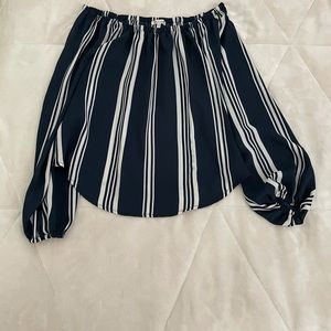 bleuh ciel off the shoulder top